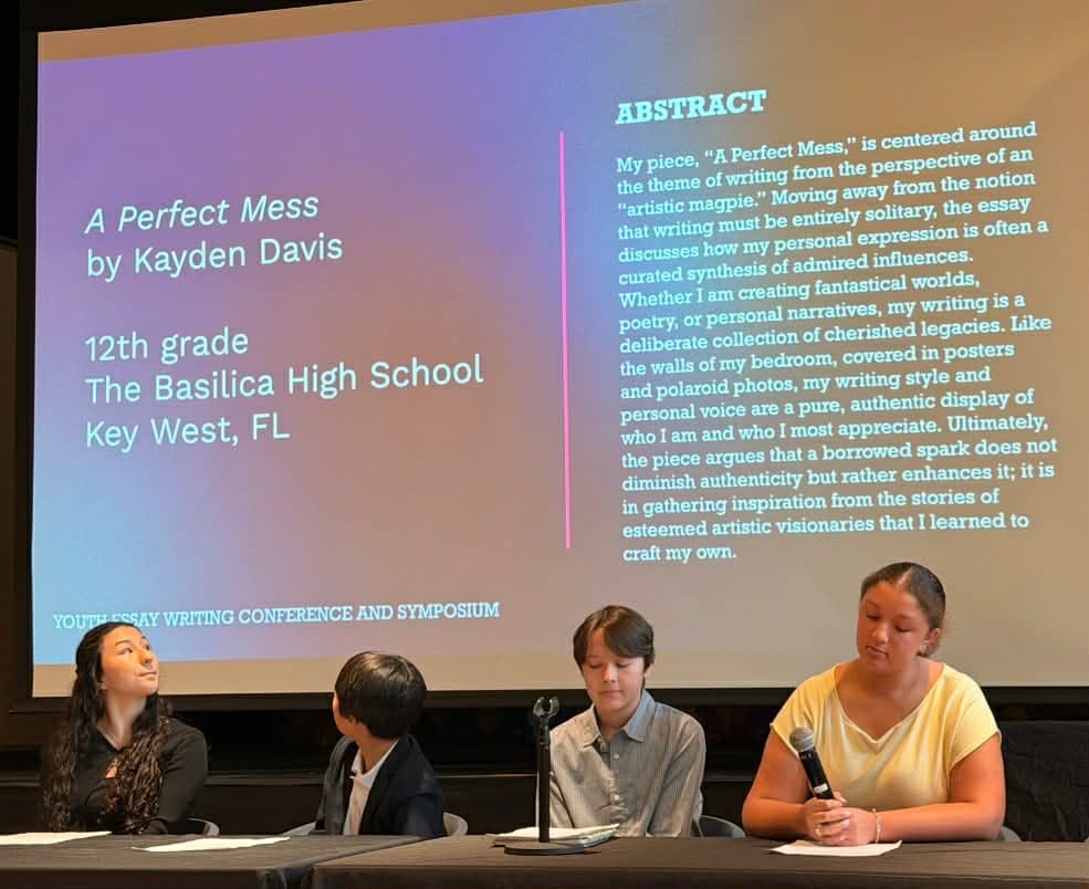Key West senior’s essay selected for Writopia symposium in New York