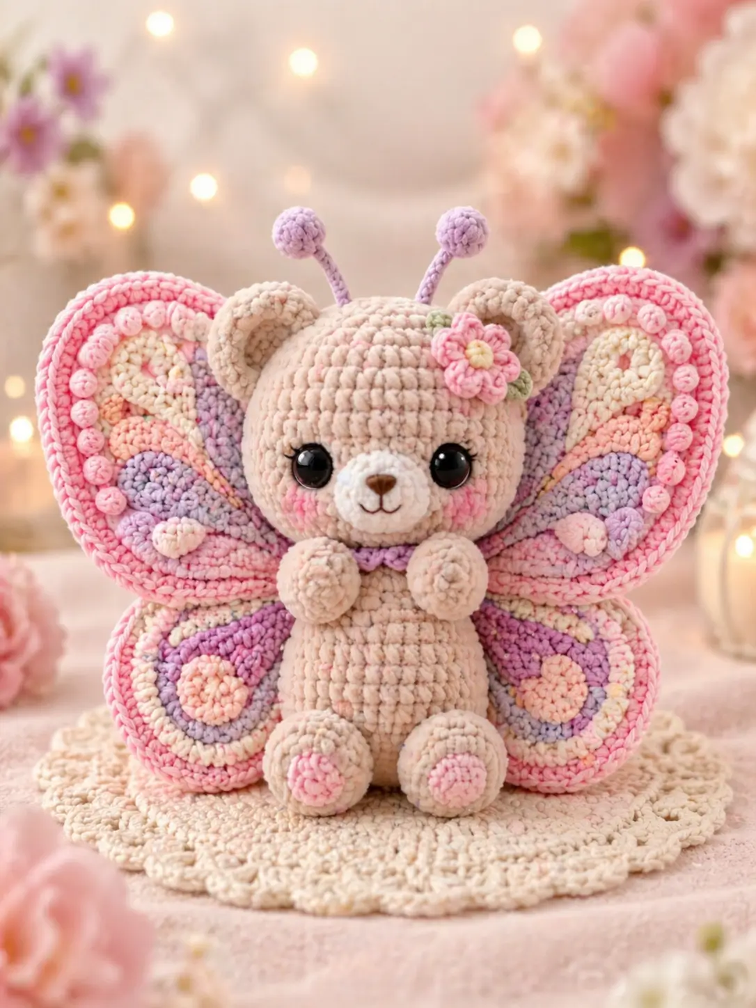 Krochify’s butterfly bear amigurumi blends plush charm with spring wings