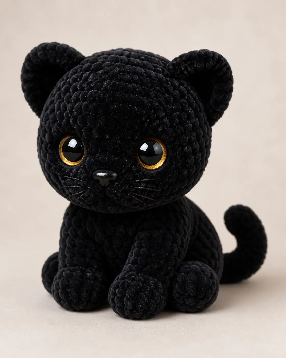 Krochify Black Cat Amigurumi Pattern Uses Silhouette for Polished Plush Design