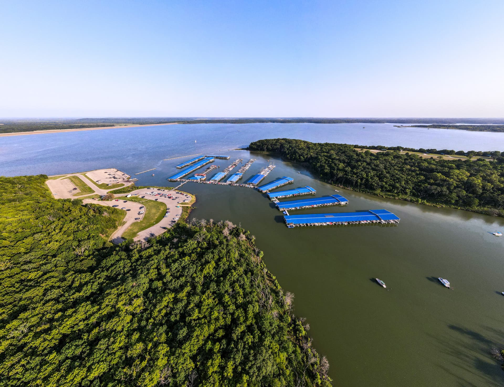 Clinton State Park offers year-round camping, boating and lake access