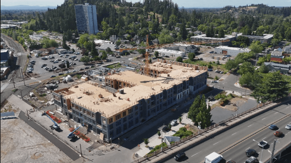 Eugene's Whiteaker Commons construction closes sidewalks, limits parking for 120-unit project
