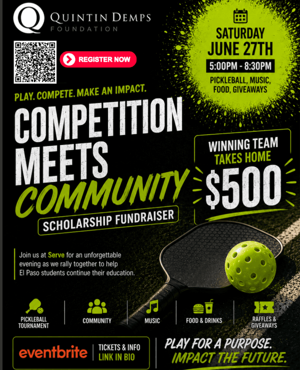 Quintin Demps Foundation hosts scholarship pickleball fundraiser in El Paso