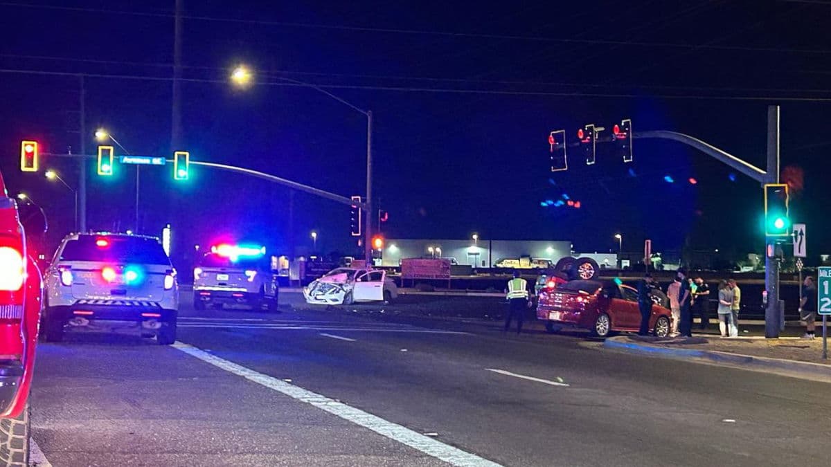 Multi Vehicle Crash in Yuma Leaves Three People Hospitalized