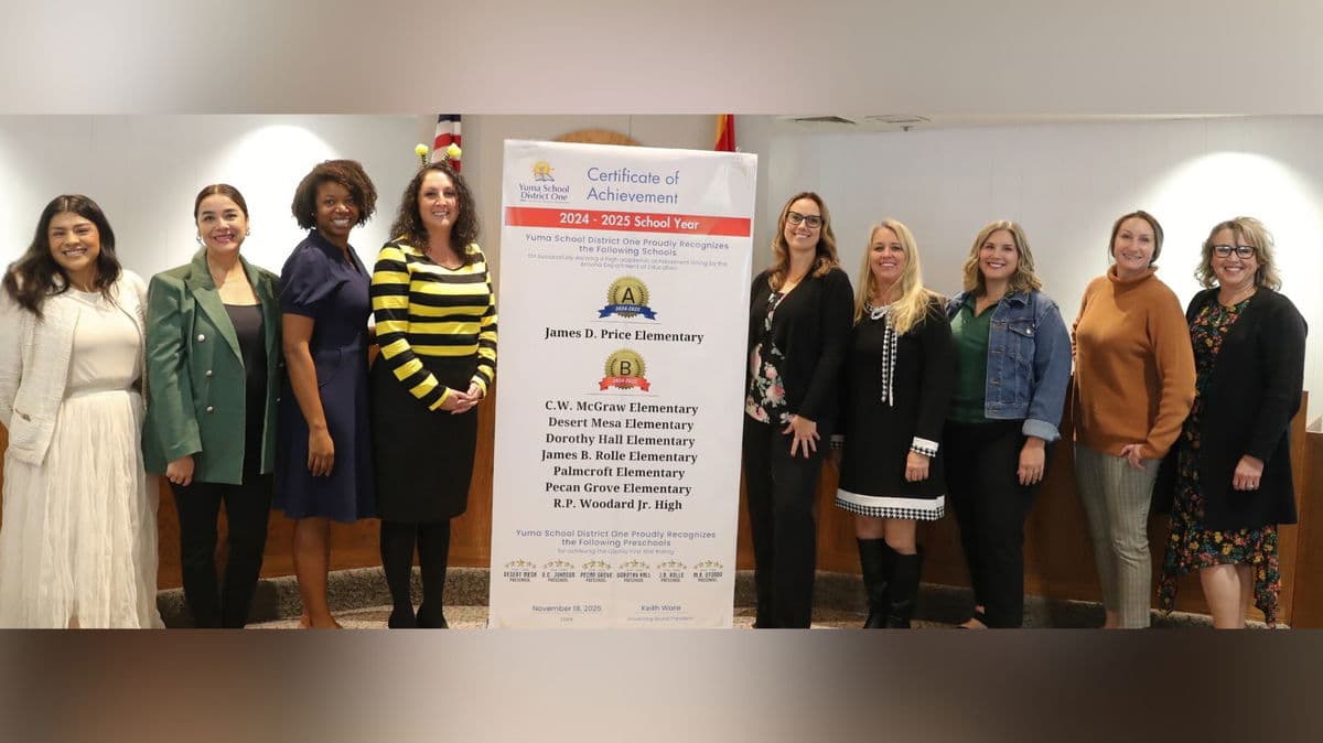 Eight Yuma Schools Earn A and B State Accountability Grades