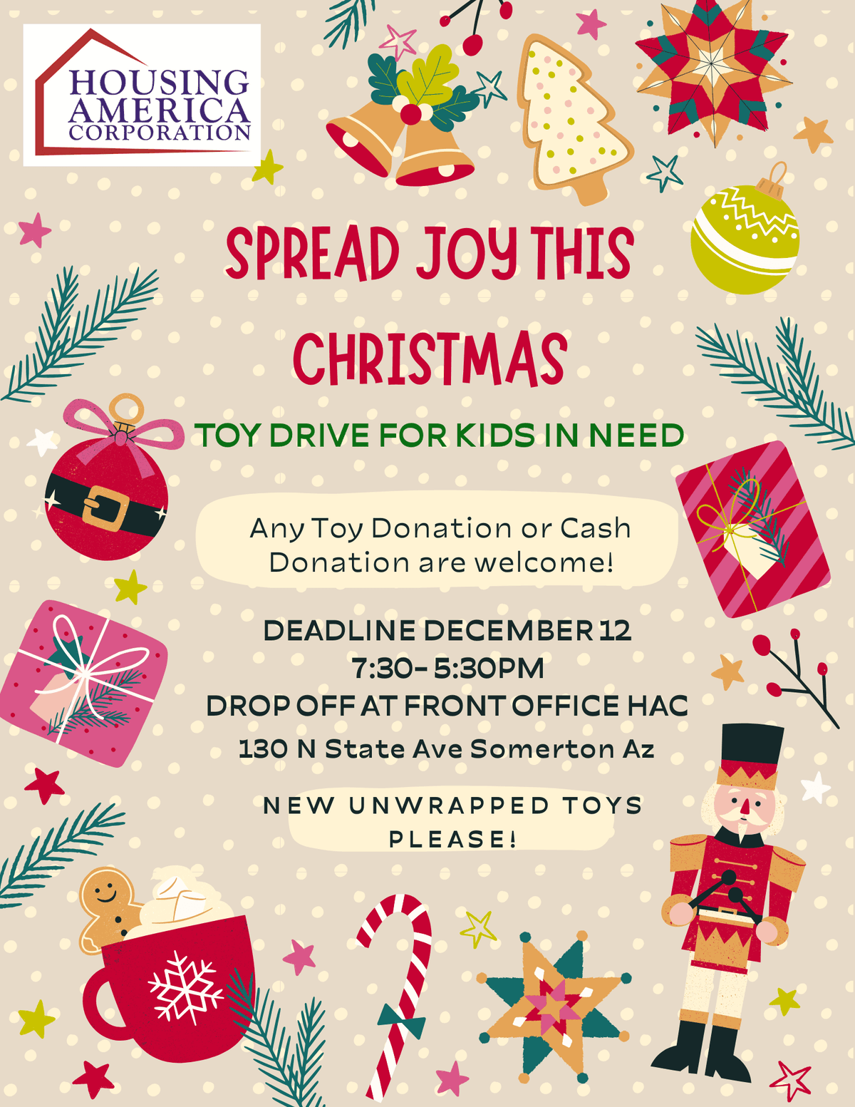 Local Housing Agency and Toys for Tots Launch Countywide Toy Drive