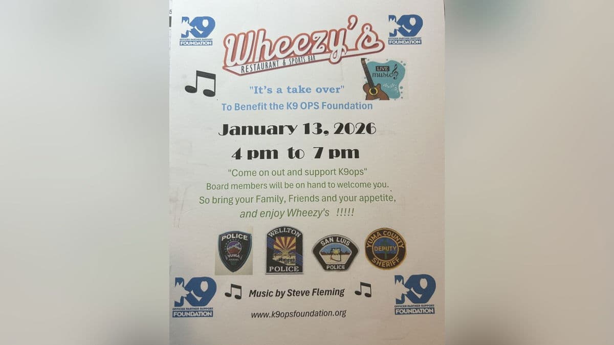 Wheezy's Hosts January Benefit for K9 OPS Foundation