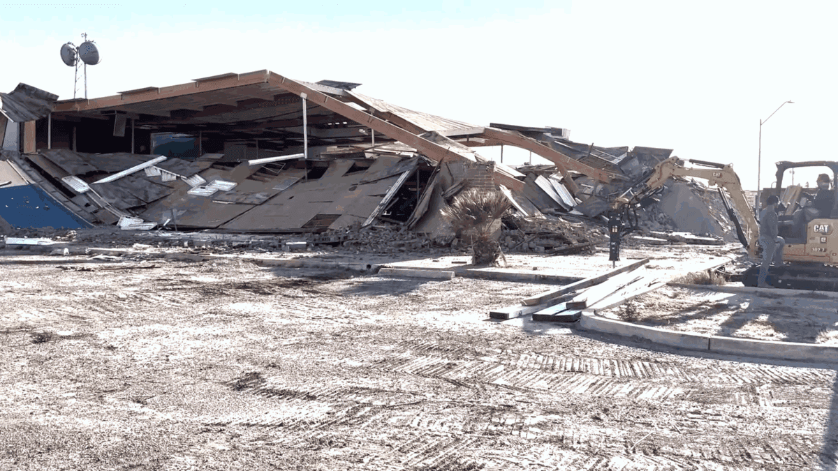 Demolition Begins at Former McMahan’s Furniture Store Site