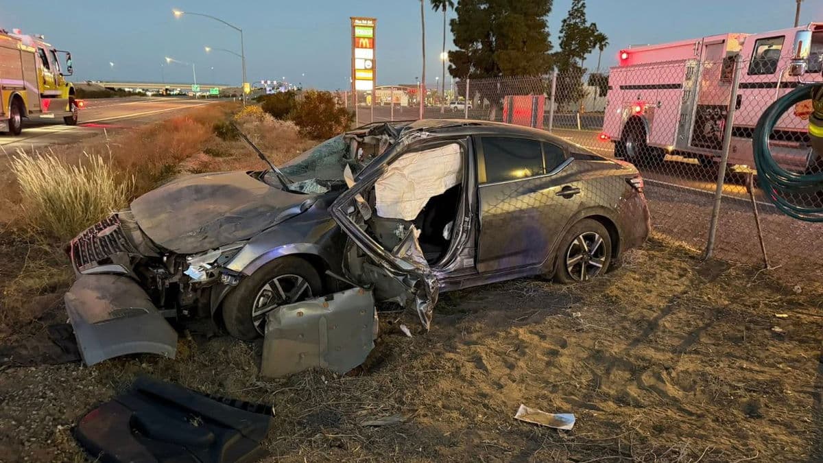 Two Injured After Single-Vehicle Rollover on I-8 Near Fortuna Road