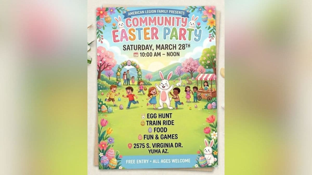 American Legion Post 19 Hosts Free Easter Party, Egg Hunt in Yuma Saturday
