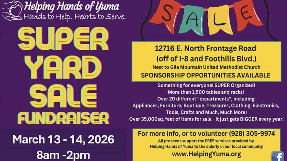 Helping Hands of Yuma Super Yard Sale Fundraiser Features 1,500 Tables