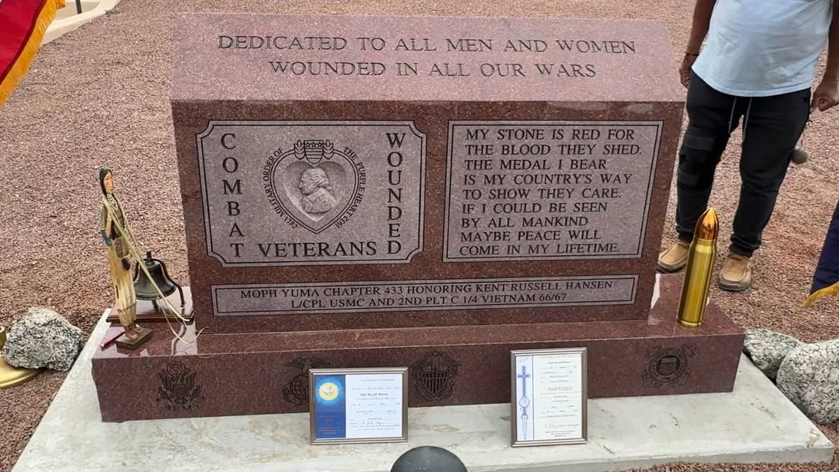 Yuma ceremony honors Vietnam veteran Kent Hansen, wounded service members