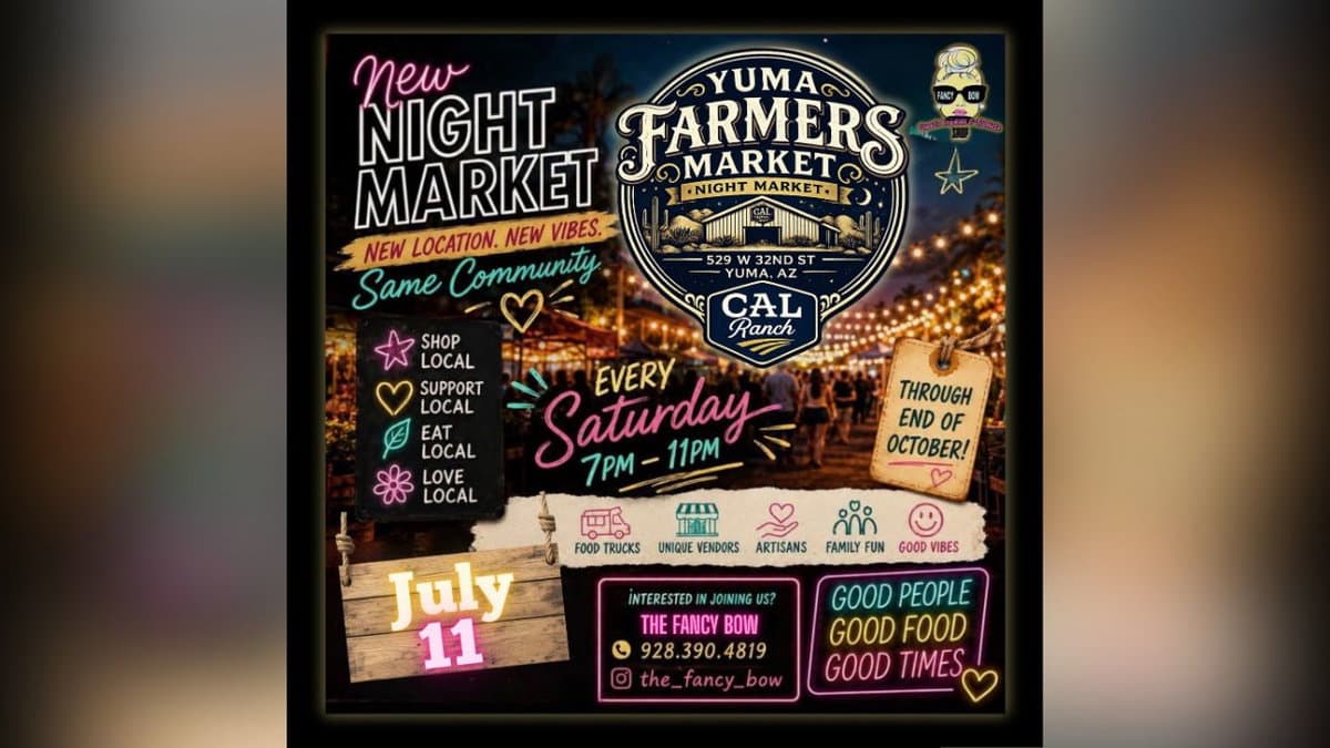 Yuma Farmers Market launches Saturday night market through October