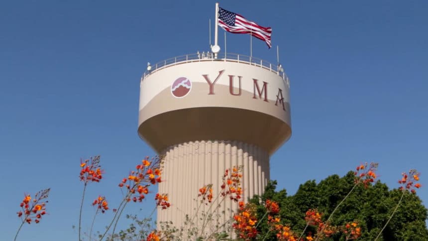 Yuma Celebrates 40th Holiday Tower Lighting, Community Donates Food