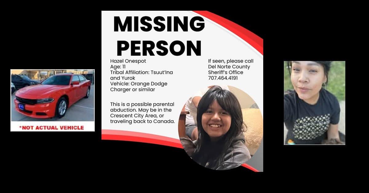 Feather Alert Issued for Missing Person Last Seen in Arcata