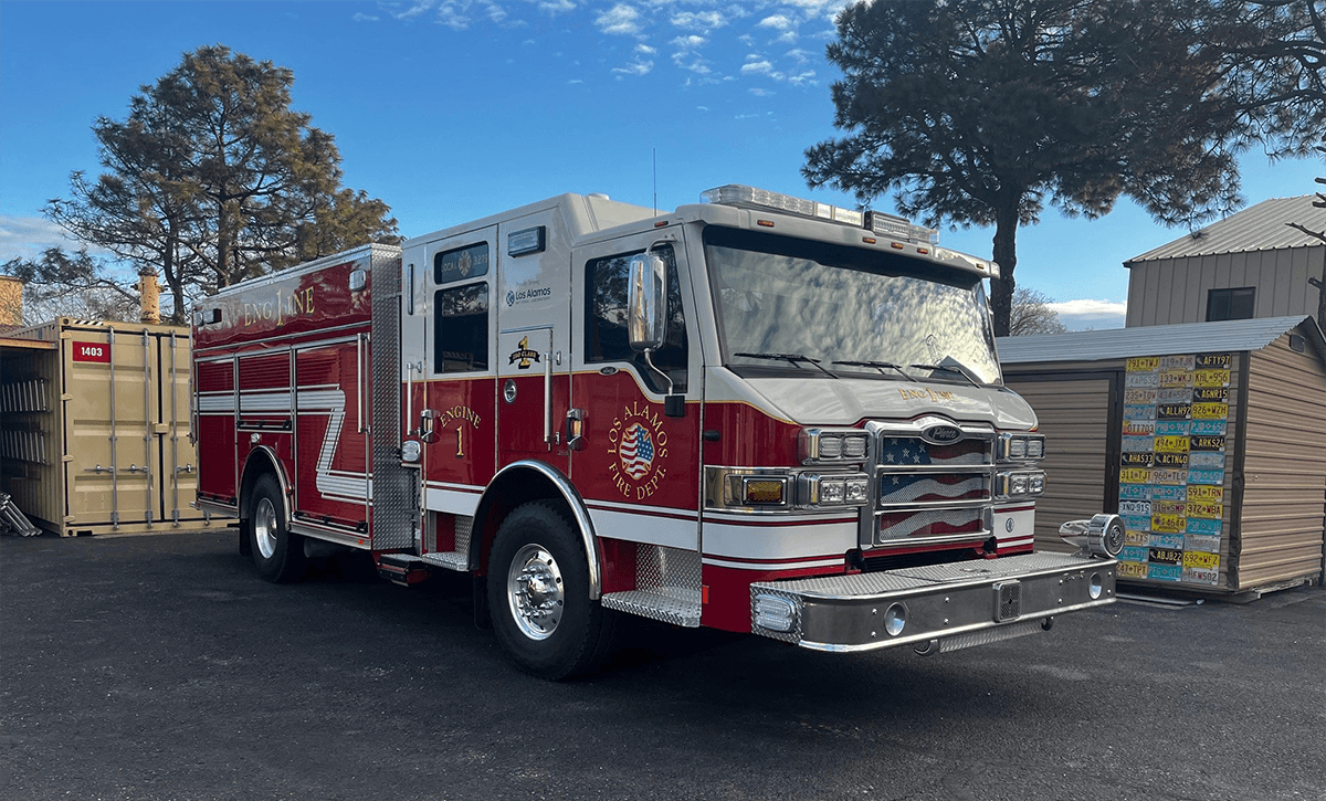 Los Alamos Fire Department Welcomes Three New Engines With Push-In Ceremonies