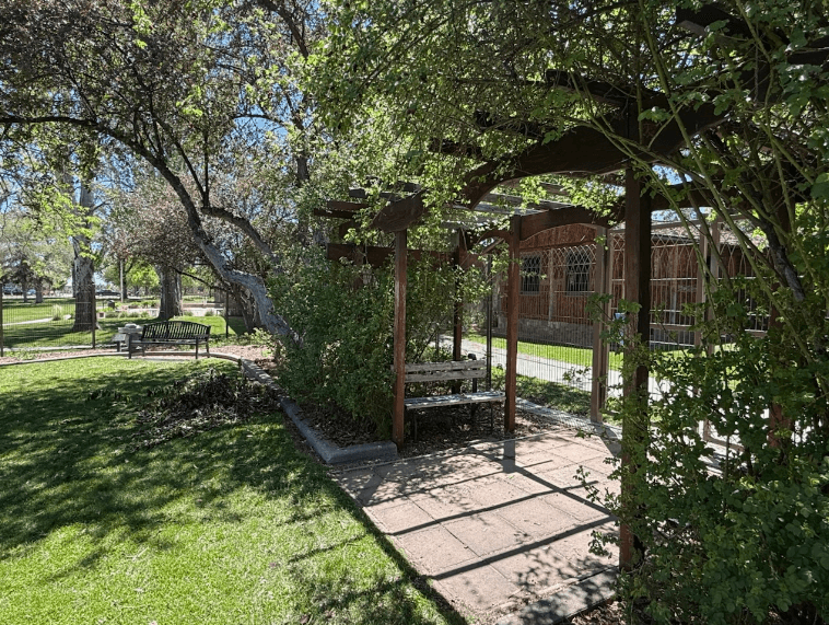 Los Alamos County completes deer fence around Memorial Rose Garden