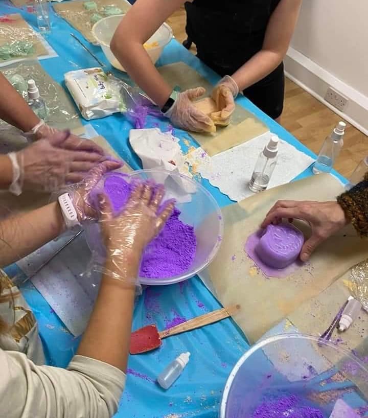 Lanchester Garden Centre bath bomb workshop gives children a colourful half-term craft day