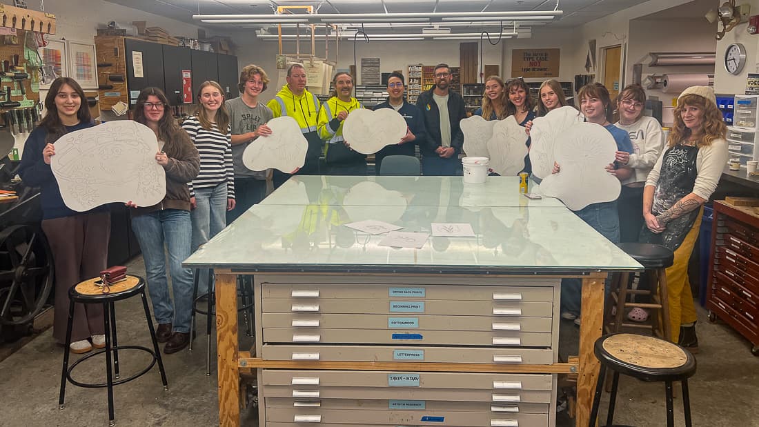 Young Lawrence artists unveil public art in downtown garage