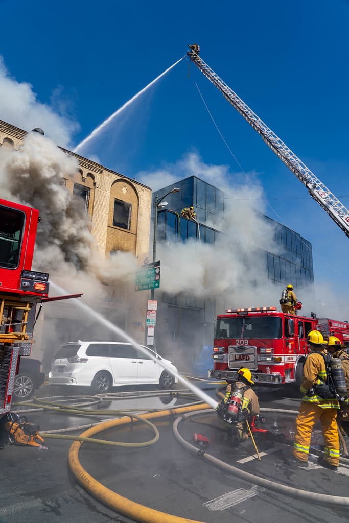 Firefighter Hurt Battling Blaze at Bell Gardens Commercial Building