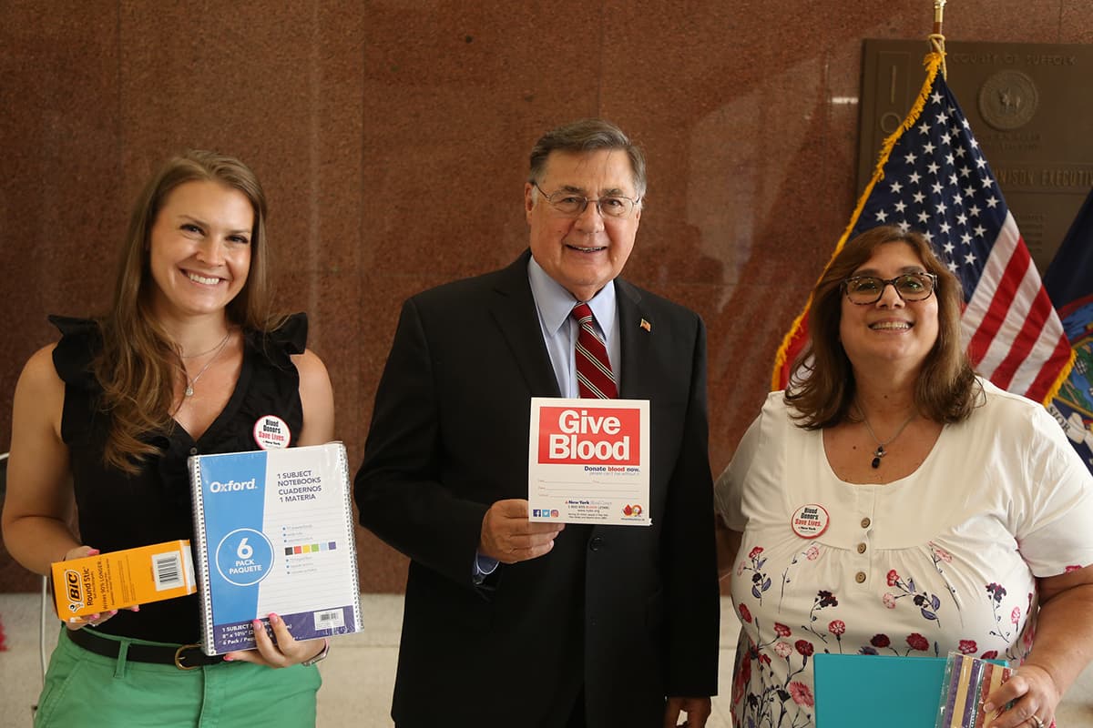 SCPD Holds 16th Annual Glen Ciano Blood Drive, Supports Long Island Cares