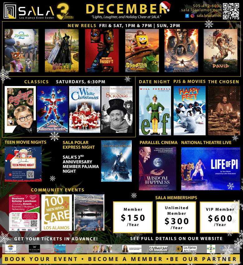 SALA Turns Three, Expands Holiday Films and Community Programming