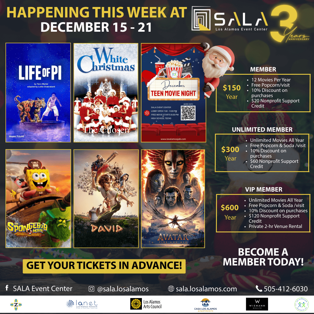 SALA Los Alamos Celebrates Third Anniversary with Holiday Week
