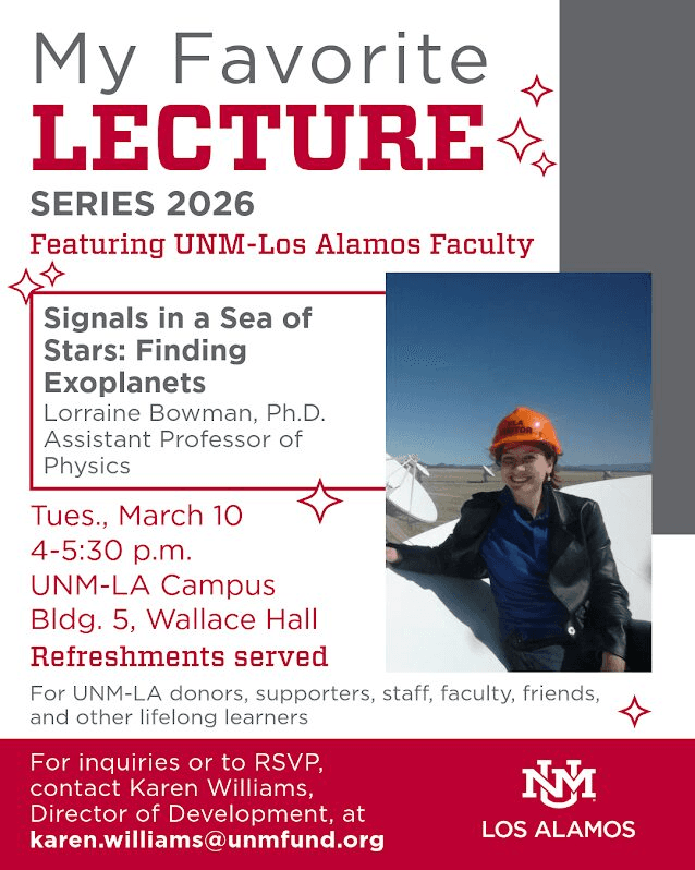 UNM-Los Alamos to host lecture on finding exoplanets March 10 in Wallace