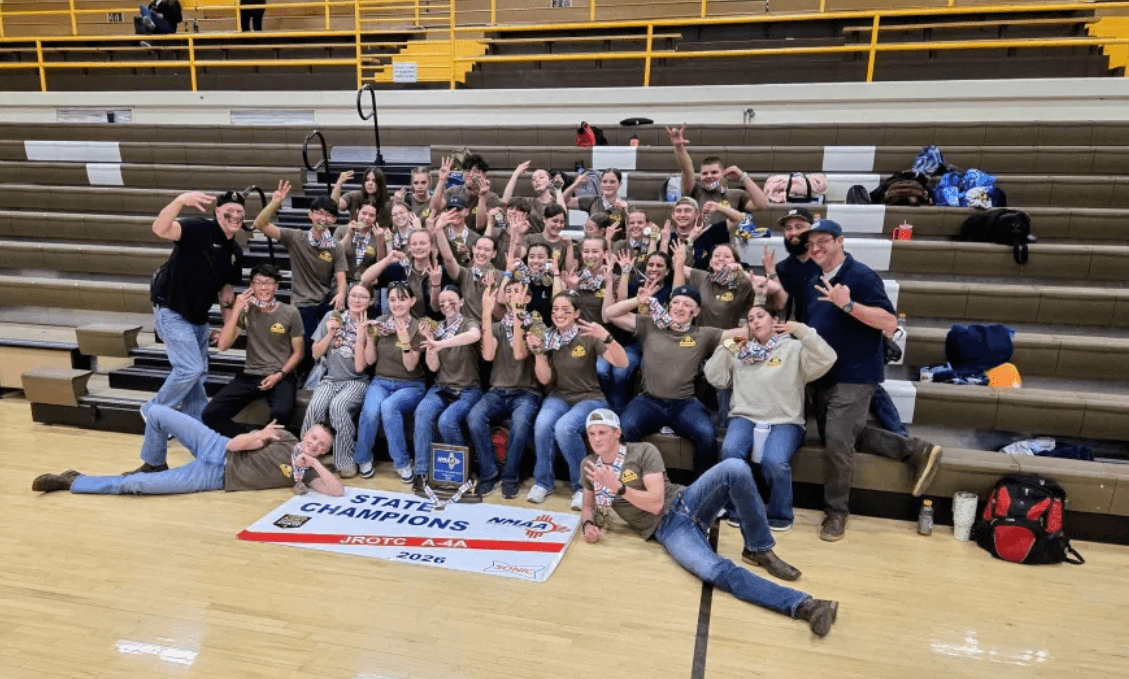 Los Alamos High NJROTC holds command ceremony after third straight state title