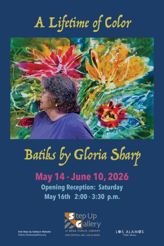 Step Up Gallery to display Gloria Sharp batiks at Mesa Public Library