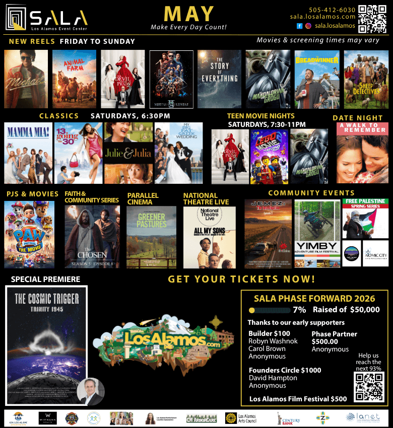 SALA packs May calendar with films, community events, local launches