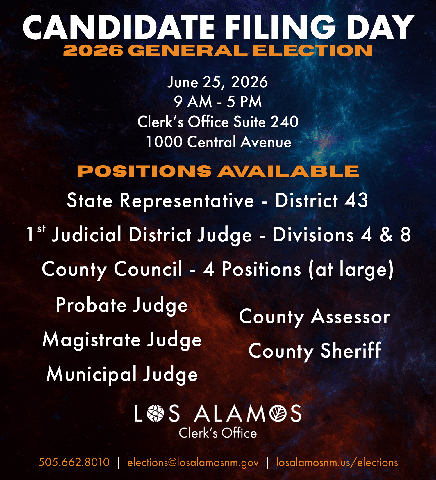 Los Alamos County opens filing for minor party and independent candidates