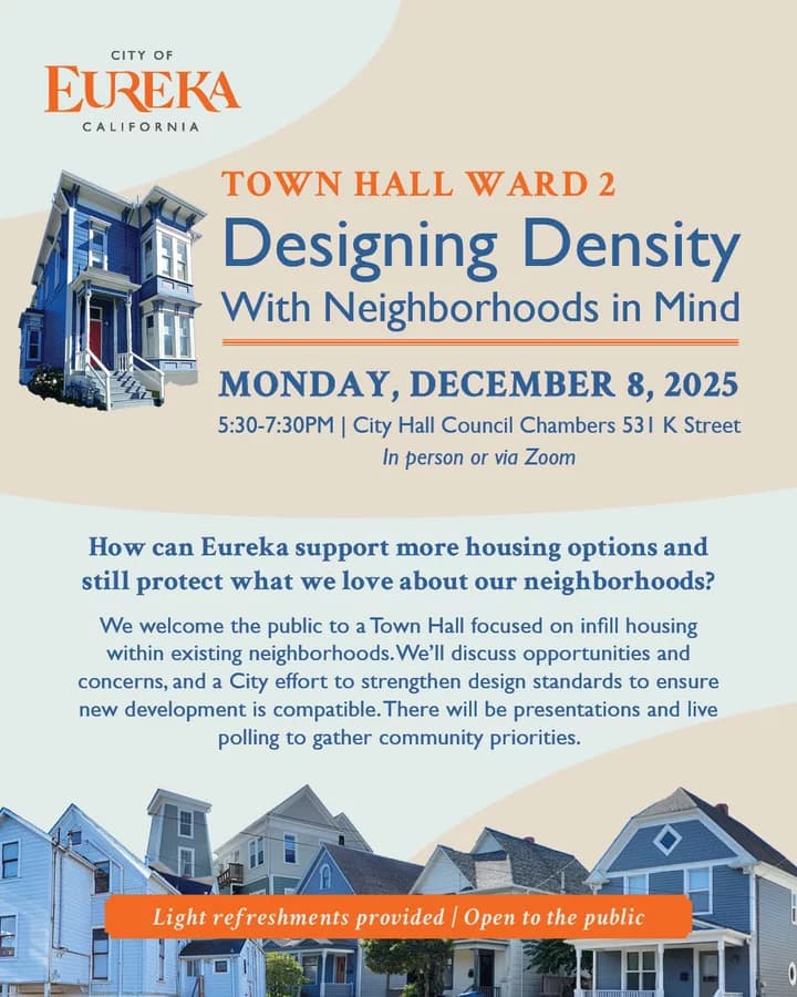 Eureka to Host Town Hall on Infill Design Standards