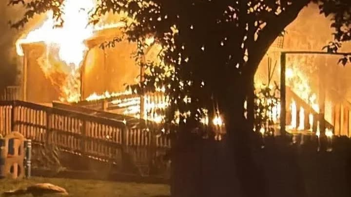 Blue Lake family loses home, pets in early morning fire