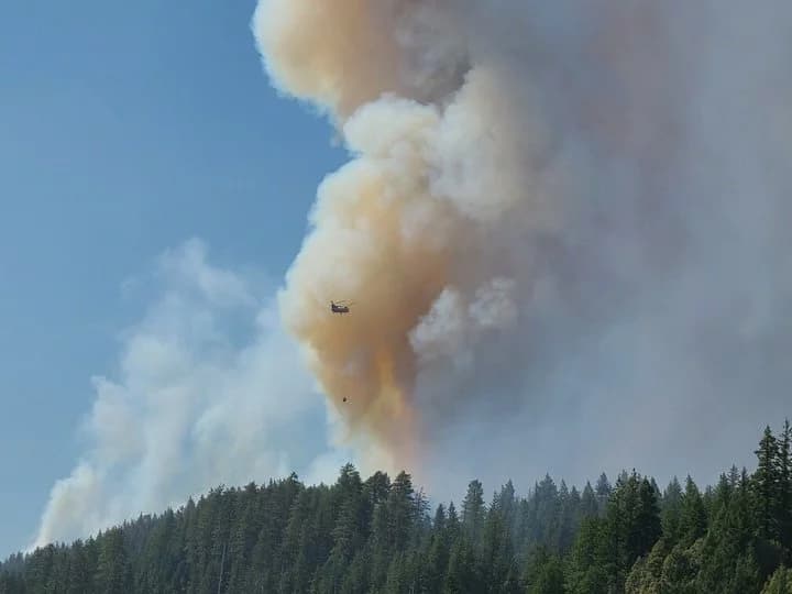 Planned Controlled Burn Near Korbel Created Smoke Visible Across Humboldt County