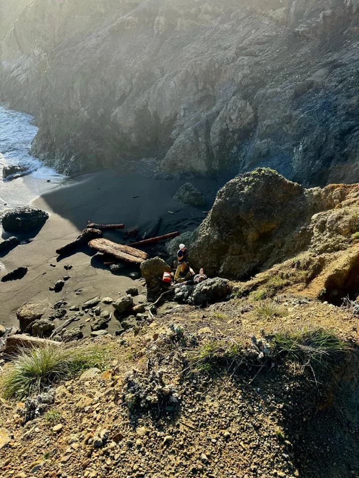 Helicopter Hoist Rescue Saves Hiker Near Little Black Sands Beach
