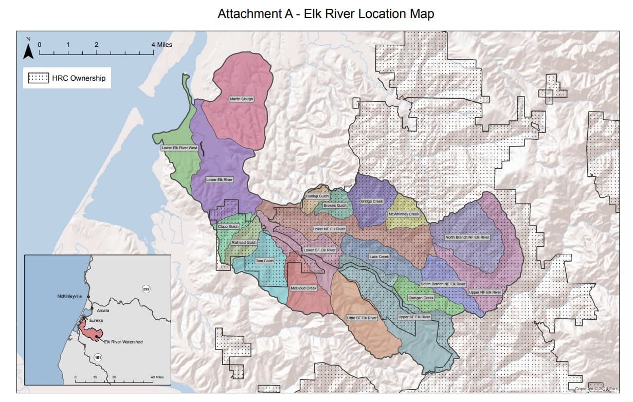 Water board rejects logging rule changes for Upper Elk River sediment controls