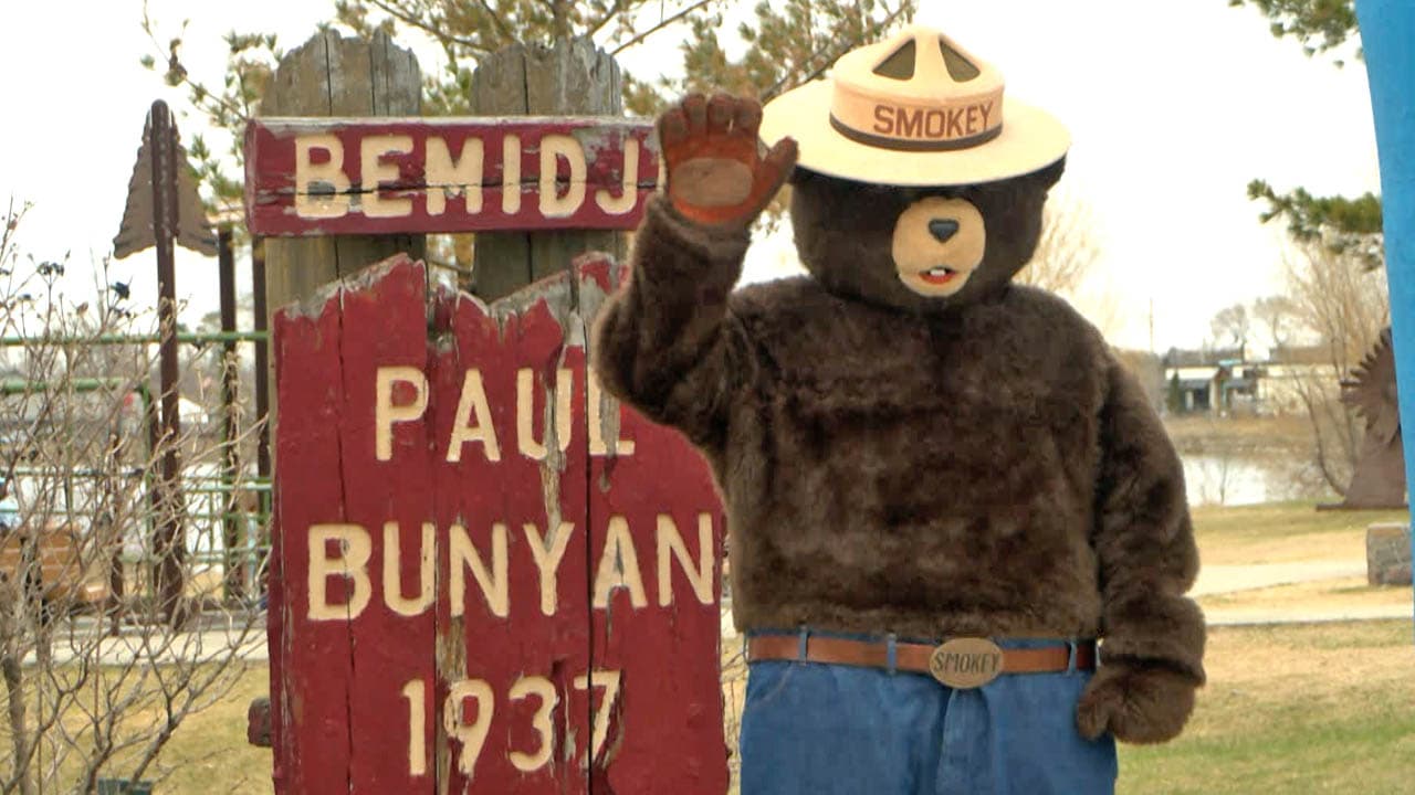 Smokey Bear visits Bemidji to warn of wildfire risk this summer