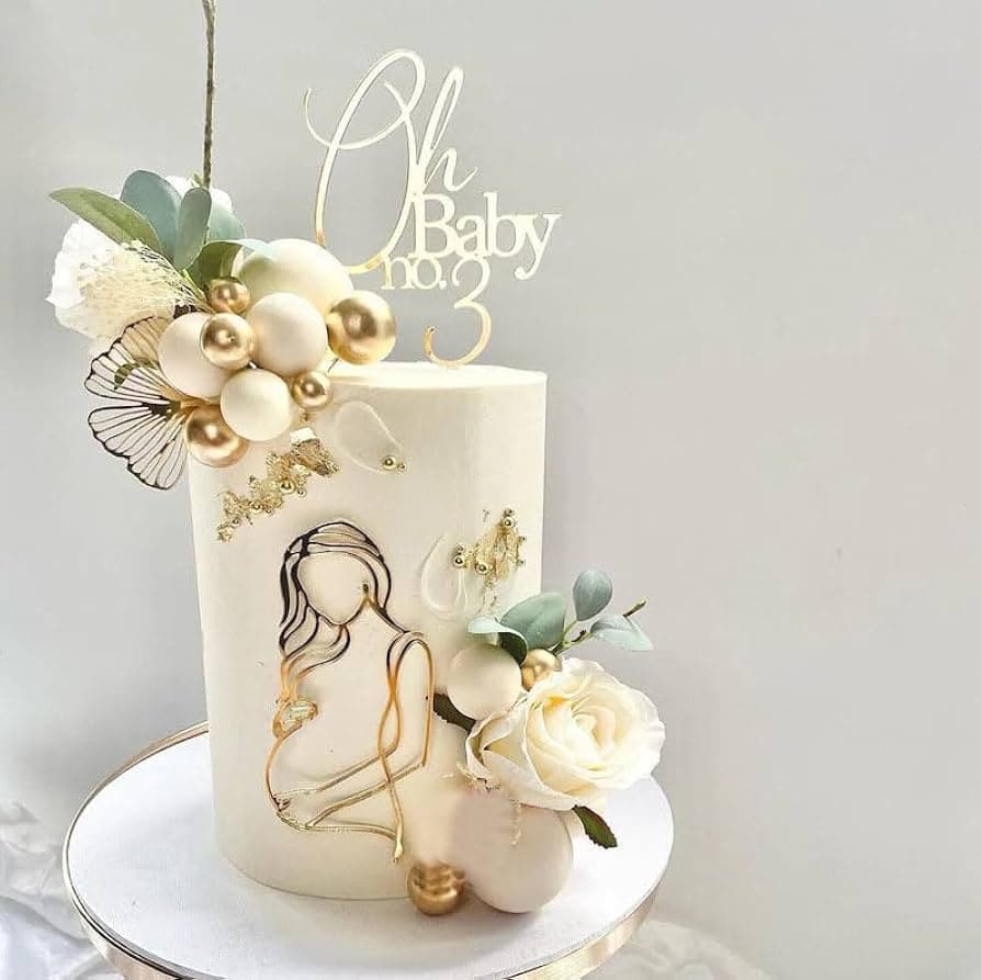 5 cake topper styles for pregnancy announcements and baby showers