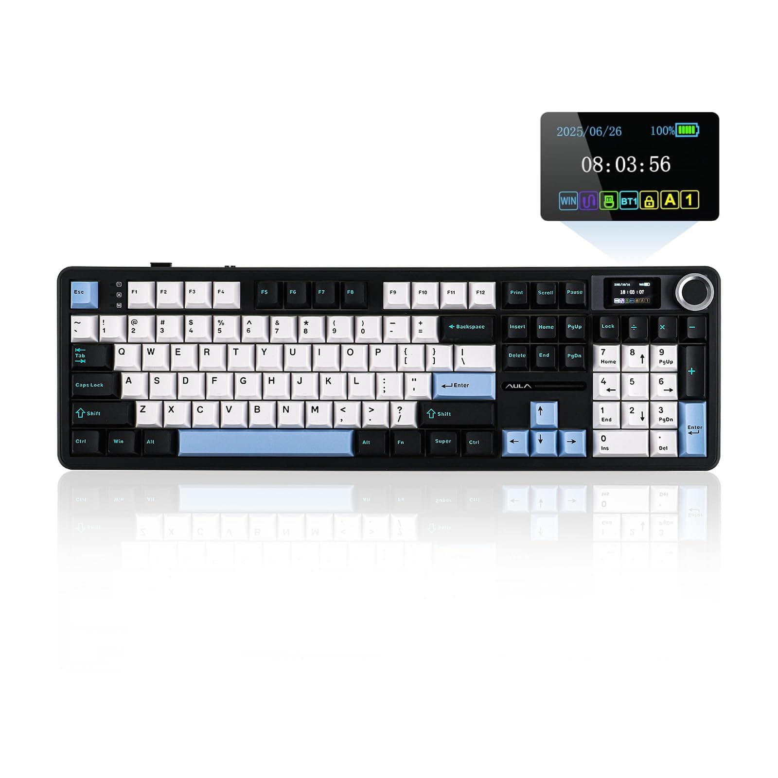 Epomaker F108 Pro V2 ups battery capacity and reworks full-size layout