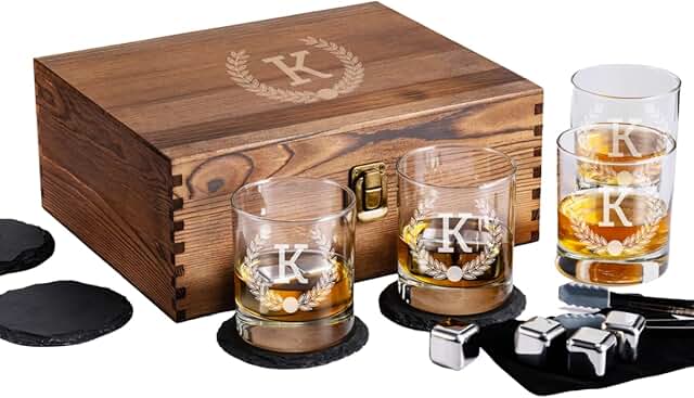 Engraved Crystal Whisky Glass Sets Elevate Personalized Gifts for Any Occasion