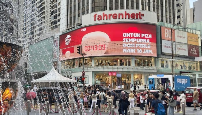 Pizza Hut Malaysia turns sourdough launch into public countdown spectacle