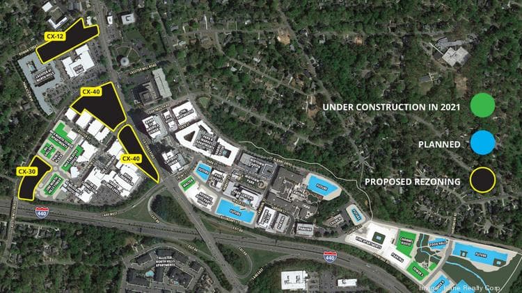 Raleigh Council Approves Four North Hills Towers Up to 37 Stories