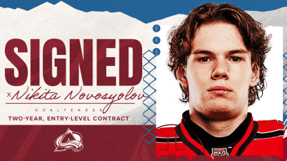Avalanche sign Nikita Novosyolov, boost Eagles goaltending depth