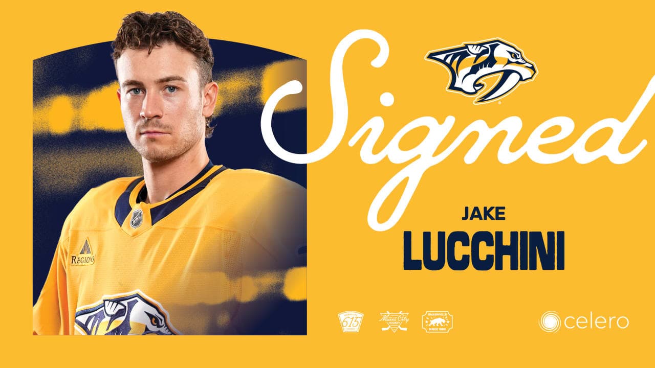 Predators sign Admirals center Jake Lucchini to one-year, two-way NHL deal