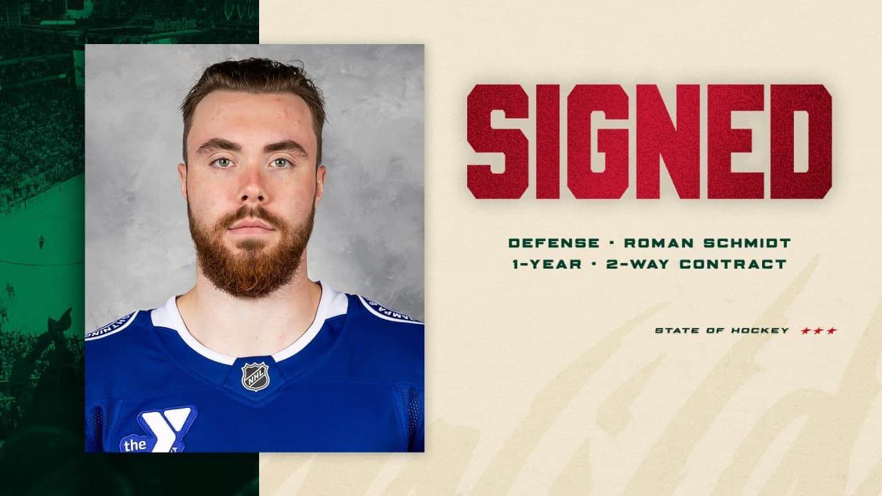 Wild sign Roman Schmidt to bolster defense-first depth in Iowa
