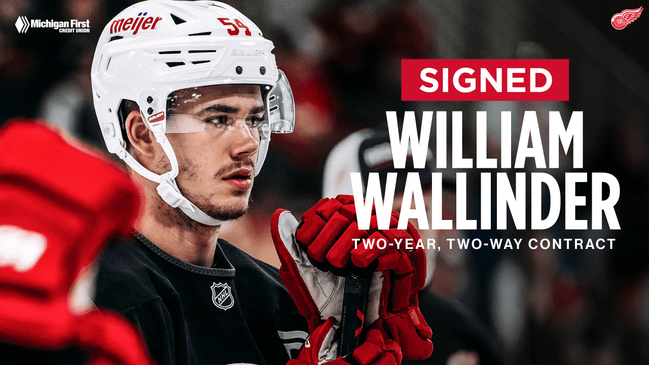 Red Wings extend William Wallinder after strong Griffins season