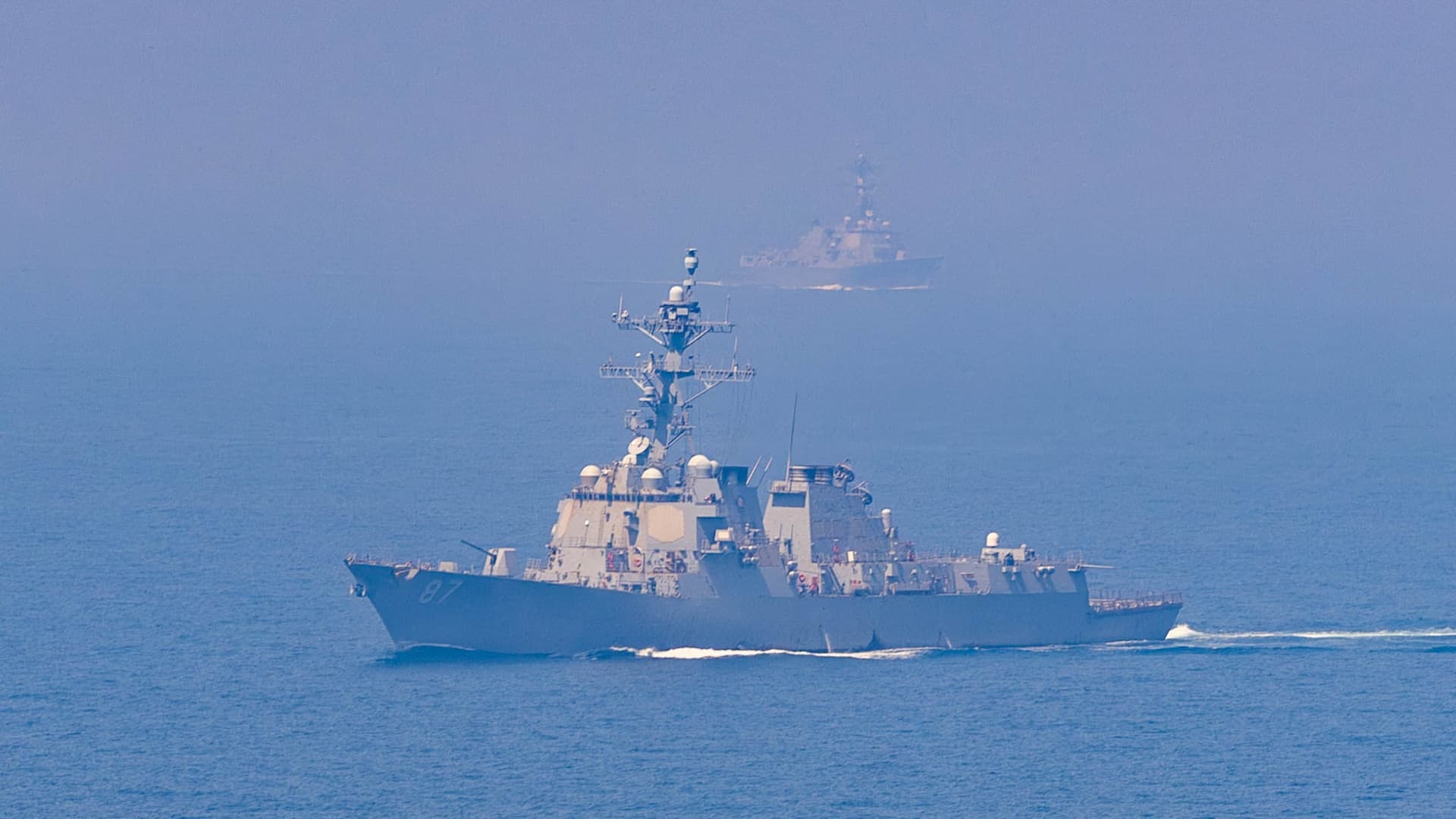 U.S. destroyers repel fiercer Iranian attack in Strait of Hormuz