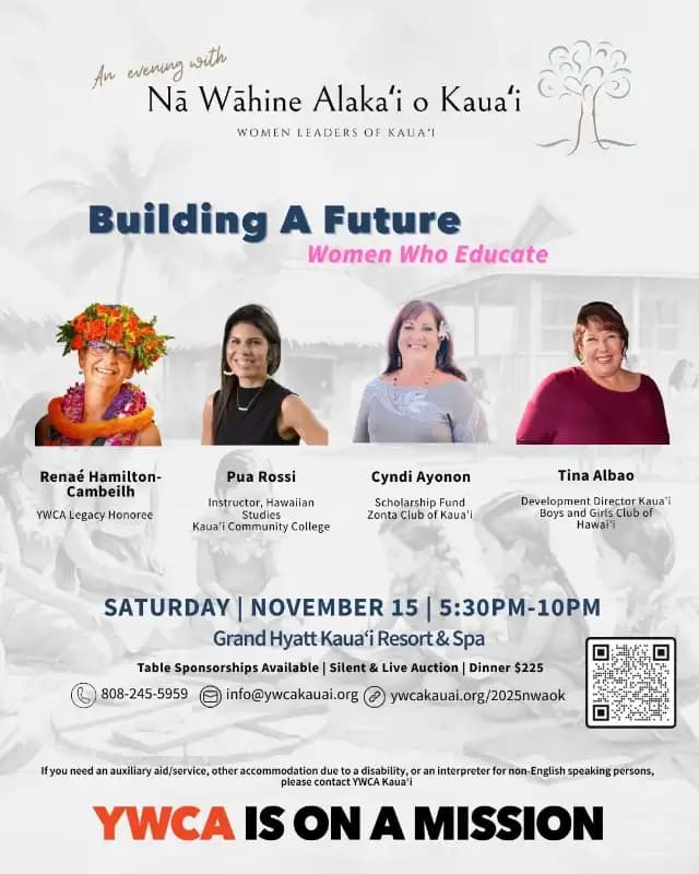Kaua‘i Gala Honors Women Leaders, Culture, and Community Strength