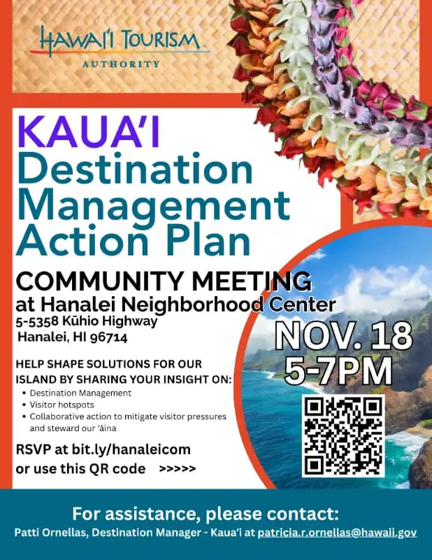 HTA Holds Kaua‘i North Shore Meeting, Residents Shape Tourism Policy