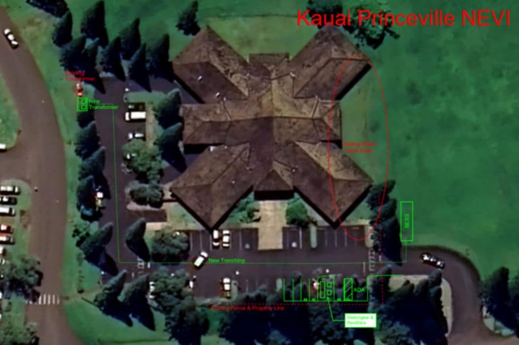 Princeville Library Parking Gets New Electric Vehicle Charging Station